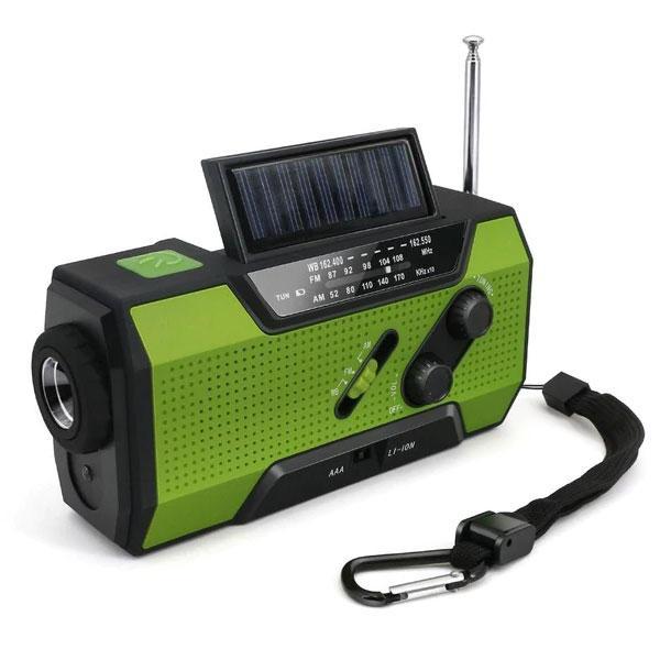 hand crank solar radio with powerbank - nivoland
