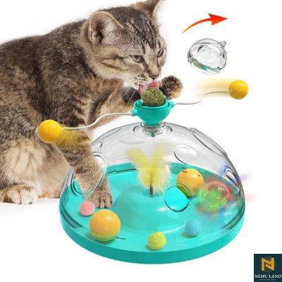 interactive cat puzzle feeders & toys with catnip - nivoland