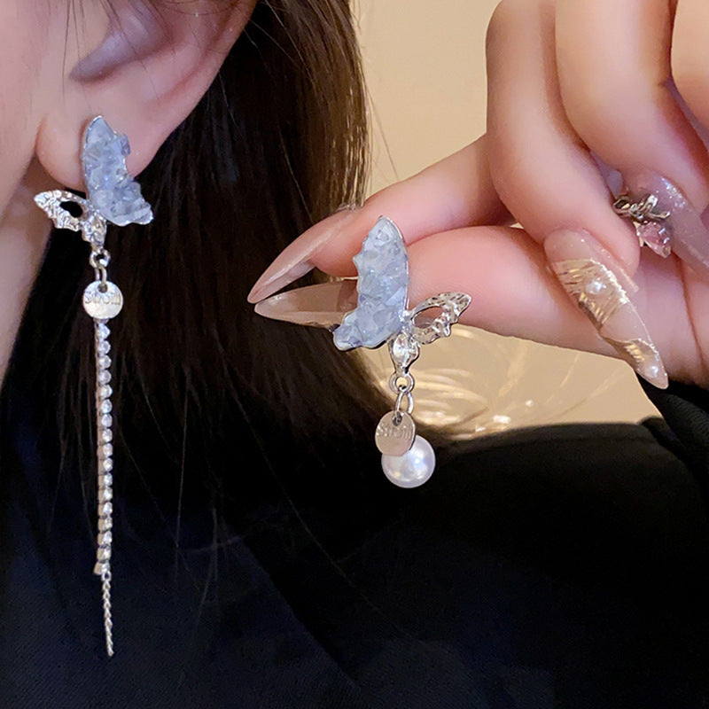 tassel long earrings