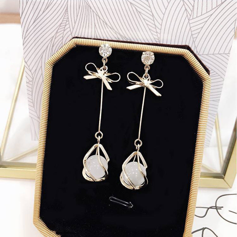 tassel long earrings
