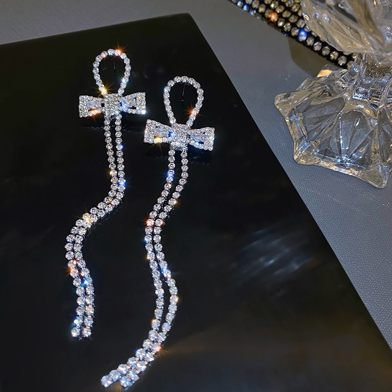 tassel long earrings