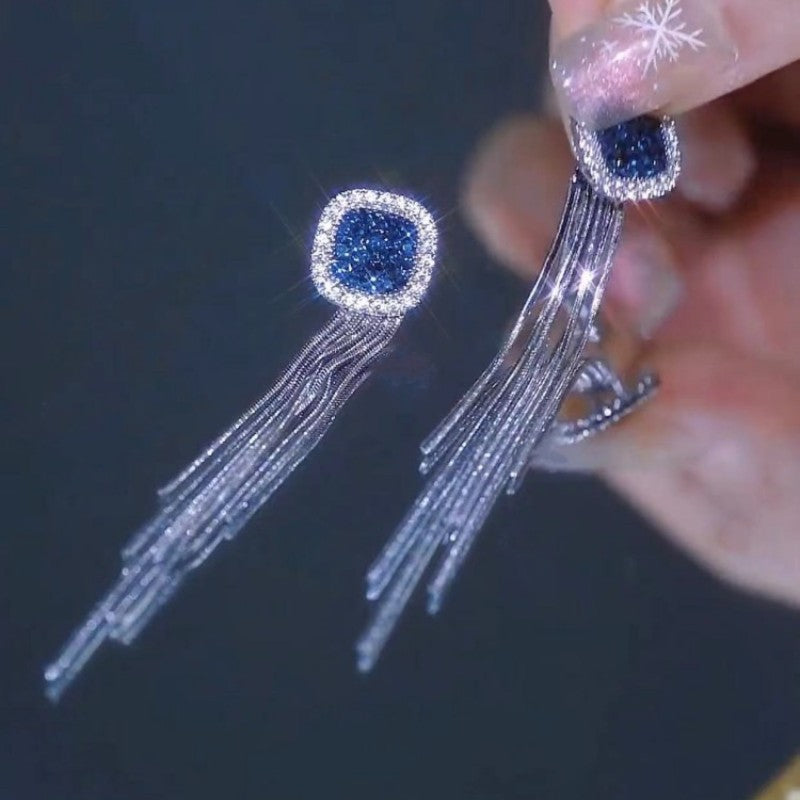 tassel long earrings