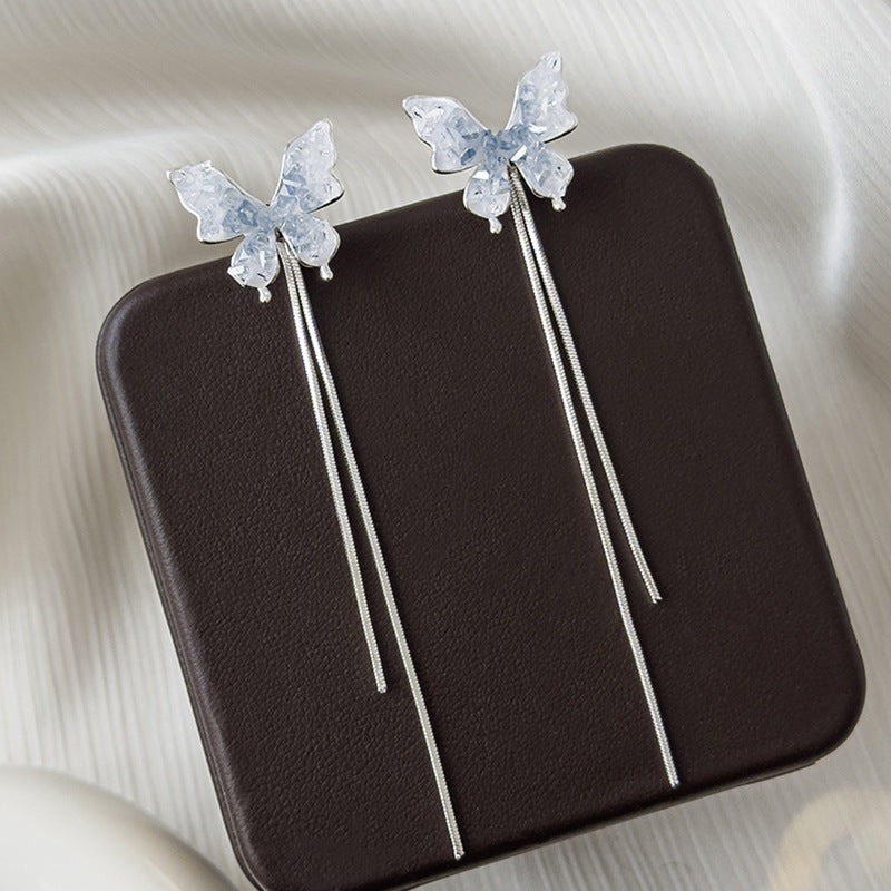 tassel long earrings