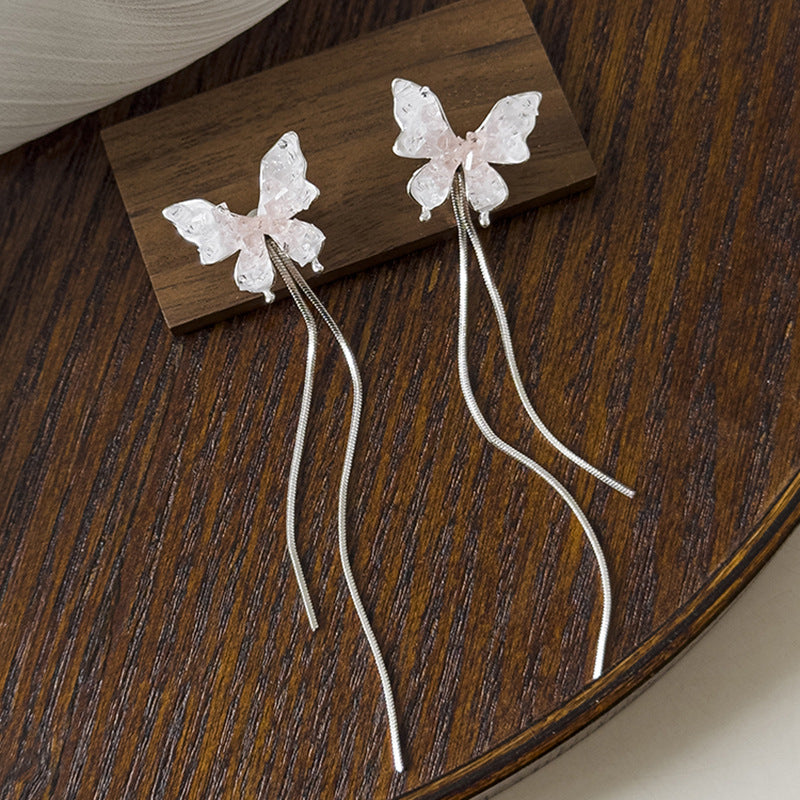 tassel long earrings