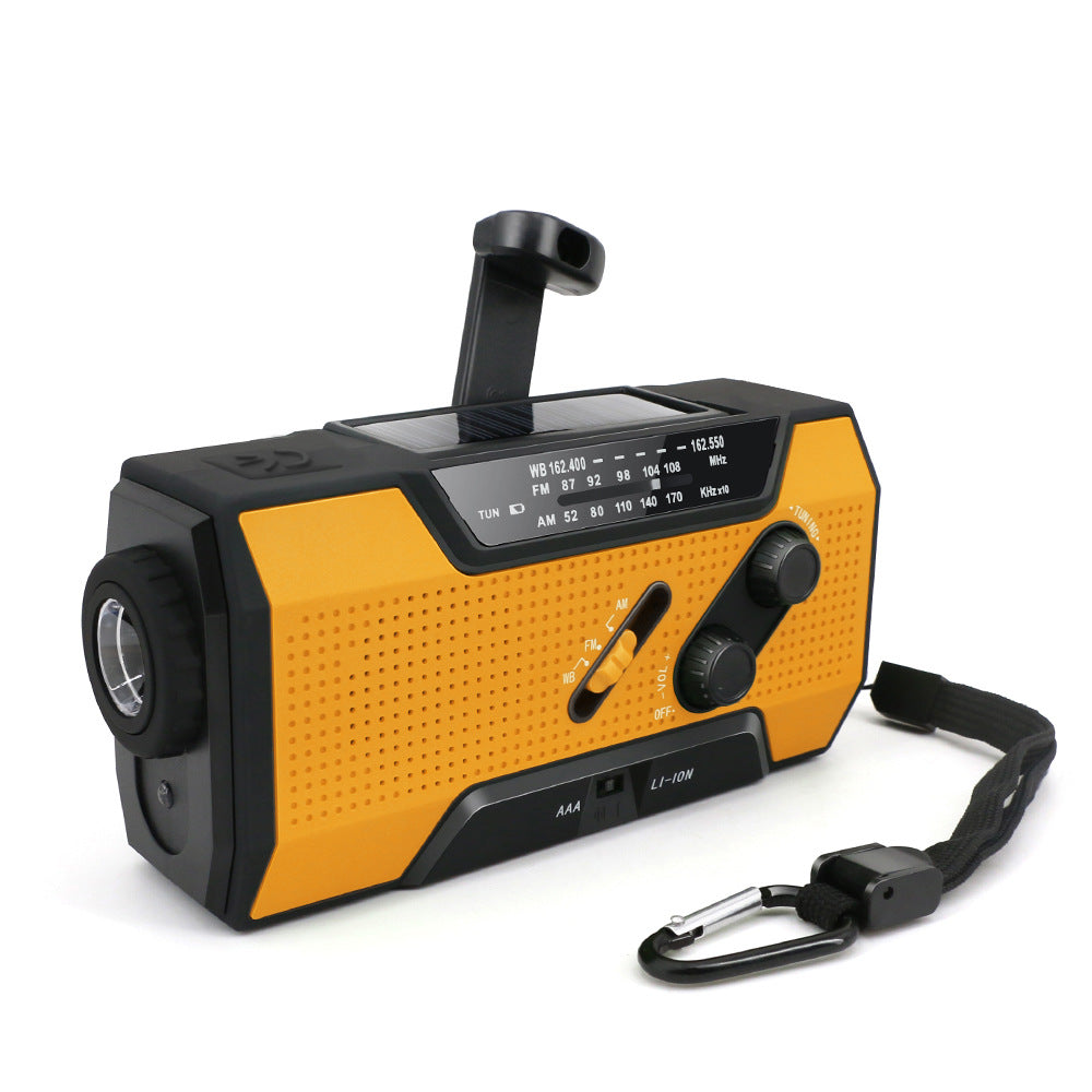 hand crank solar radio with powerbank - nivoland