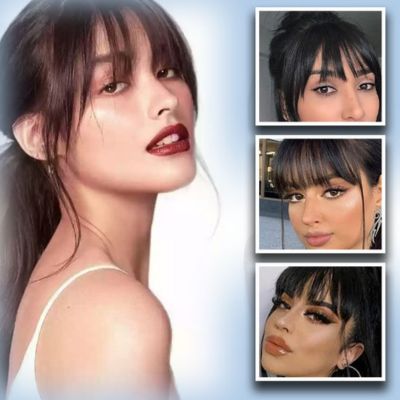 Synthetic Air Bangs For Women - NivoLand