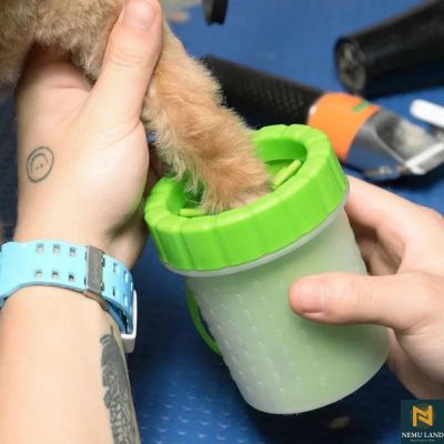 Dog Paw and Foot Cleaner (Green) - NivoLand