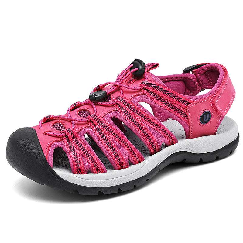 Women's Toe Box Sandals Plus Size Casual Beach Shoes - NivoLand