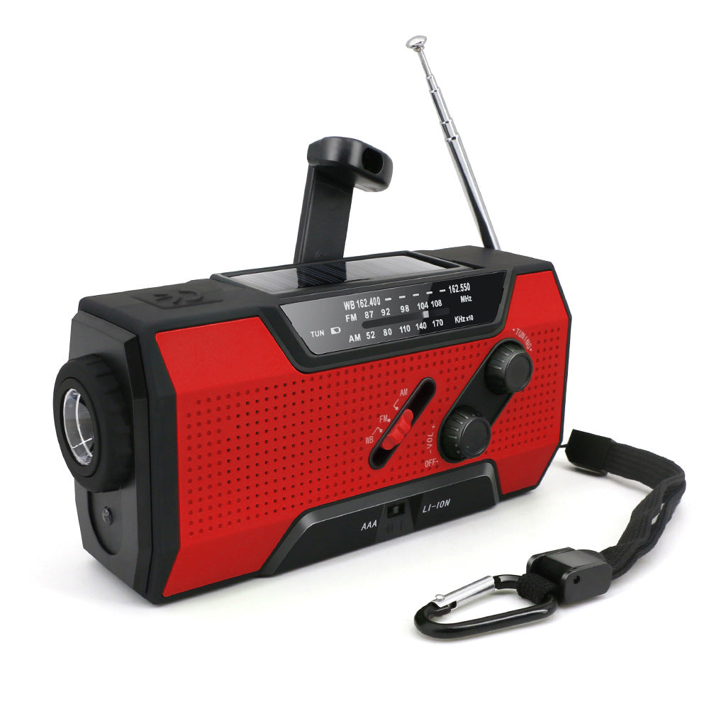 hand crank solar radio with powerbank - nivoland