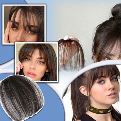 Synthetic Air Bangs For Women - NivoLand