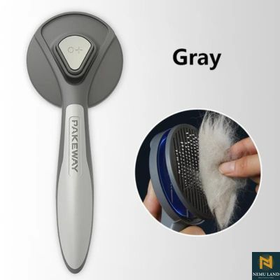 pink stainless steel brush for cats and dogs - nivoland