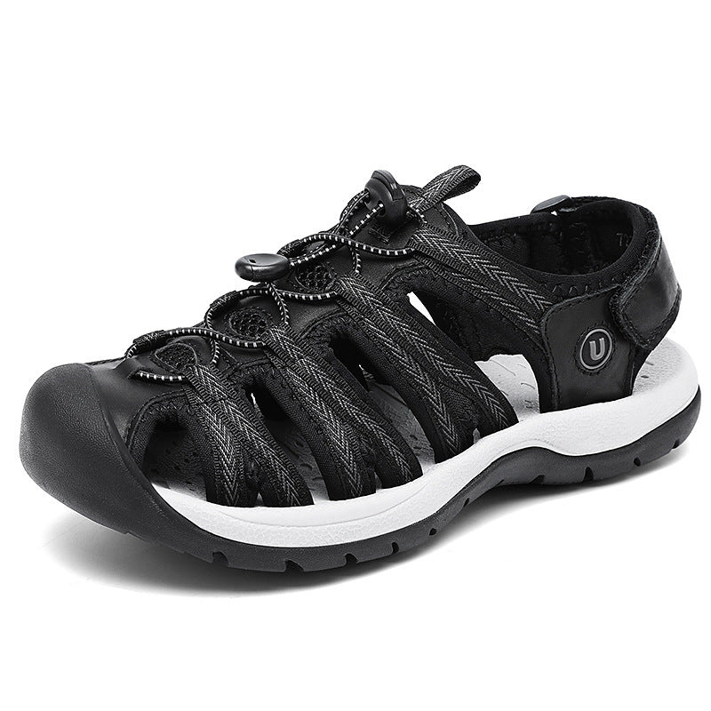 Women's Toe Box Sandals Plus Size Casual Beach Shoes - NivoLand