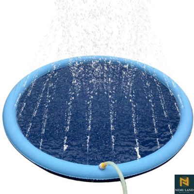 Pet Sprinkler Pad Play Cooling Mat , Blue (150*150cm) - NivoLand