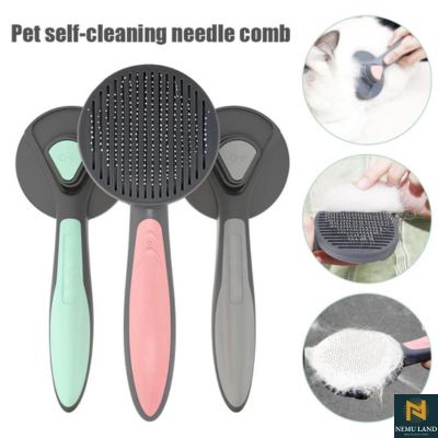 Pink Stainless steel brush for cats and dogs - NivoLand