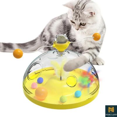 interactive cat puzzle feeders & toys with catnip - nivoland