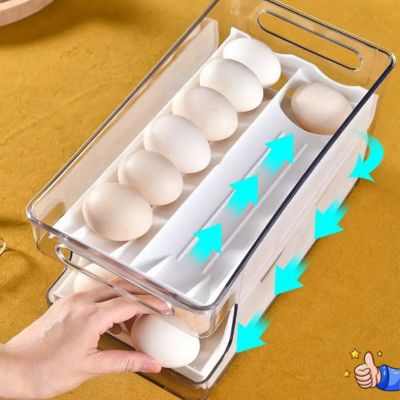 Rolling Egg Holder for Refrigerator (24 Eggs) - NivoLand