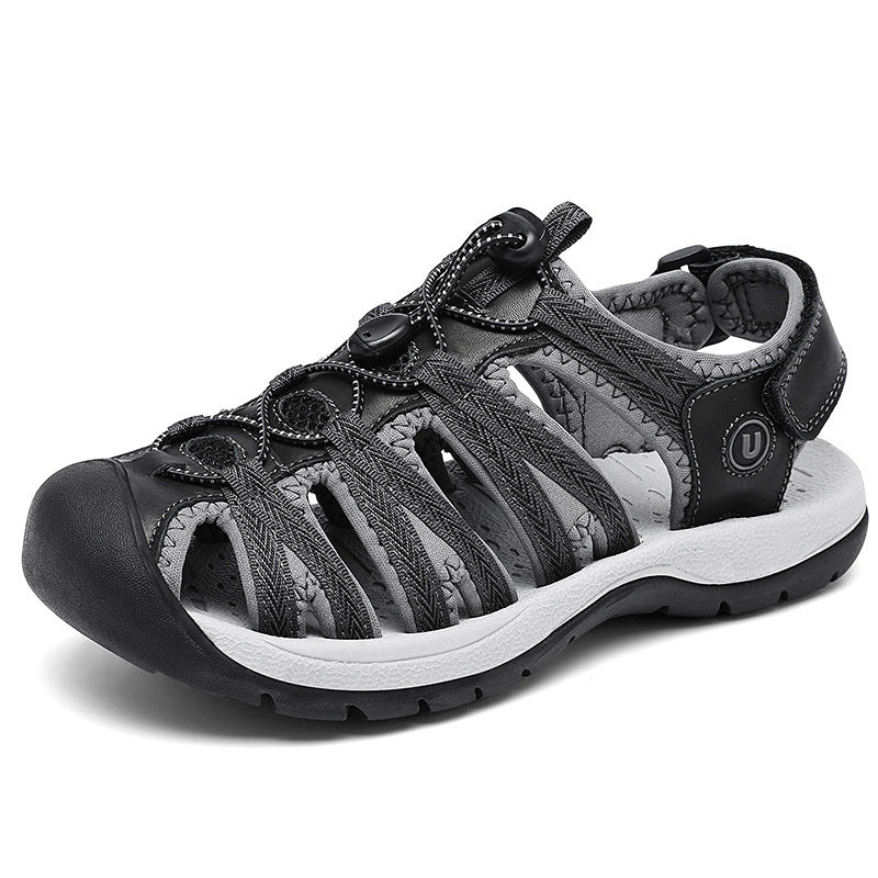 Women's Toe Box Sandals Plus Size Casual Beach Shoes - NivoLand