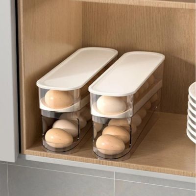 double layer egg storage box for refrigerator (12 eggs) - nivoland