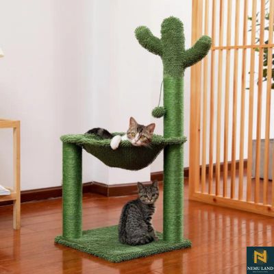 Cactus cat tree, sisal scratching post for Exercise - NivoLand
