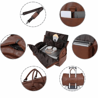 large pu folding suit storage bag, pack smarter, travel better! - nivoland