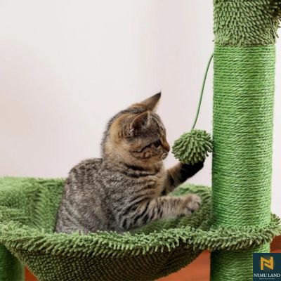 Cactus cat tree, sisal scratching post for Exercise - NivoLand