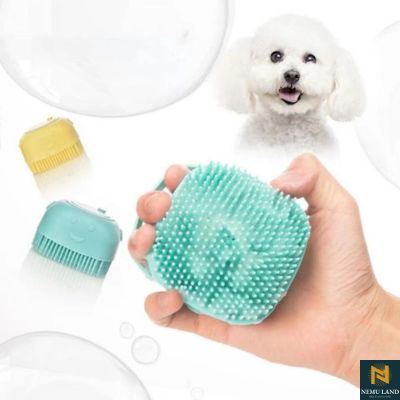 soft shower brush for pets, dog, & cat. - nivoland