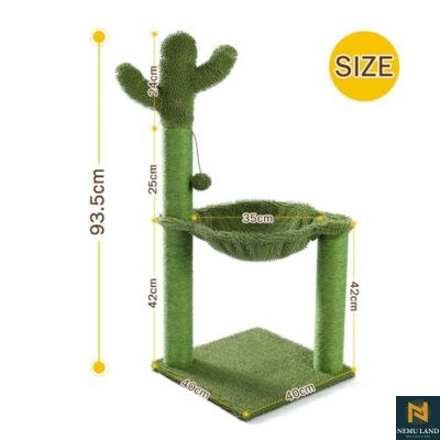 Cactus cat tree, sisal scratching post for Exercise - NivoLand