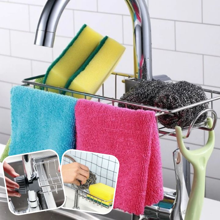 stainless steel sink rack & organizer - nivoland