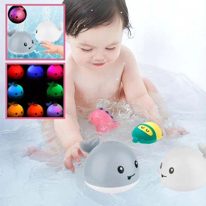 Rechargeable Light Up Whale Bath Toy 🐳 - NivoLand