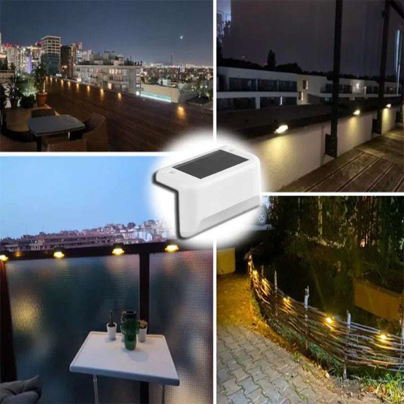 warm white led solar step lights - nivoland
