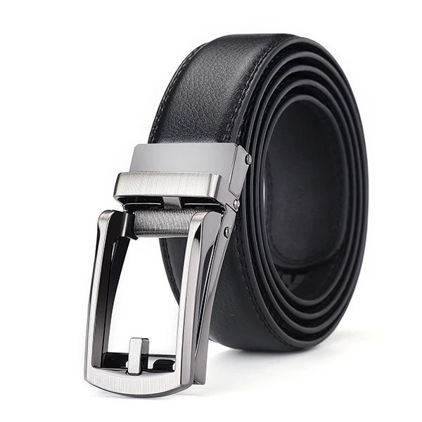 Top Quality Genuine Leather Men's Belt with Automatic Buckle - NivoLand