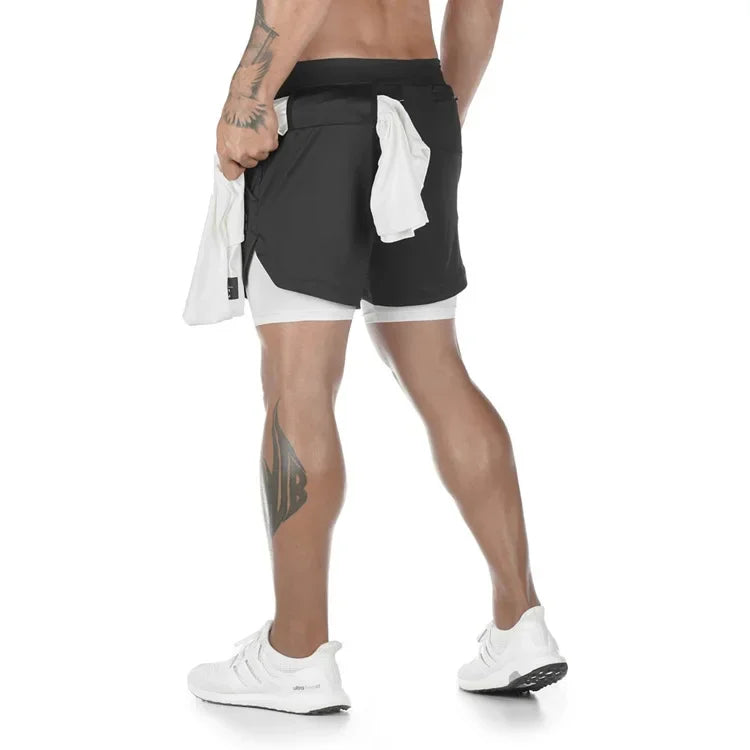 Quick Dry Running Basketball 2-in-1 Gym Shorts - NivoLand