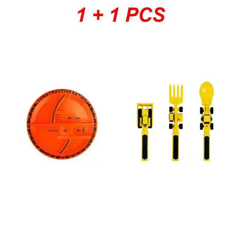 Kids Bulldozer Tableware Set - NivoLand