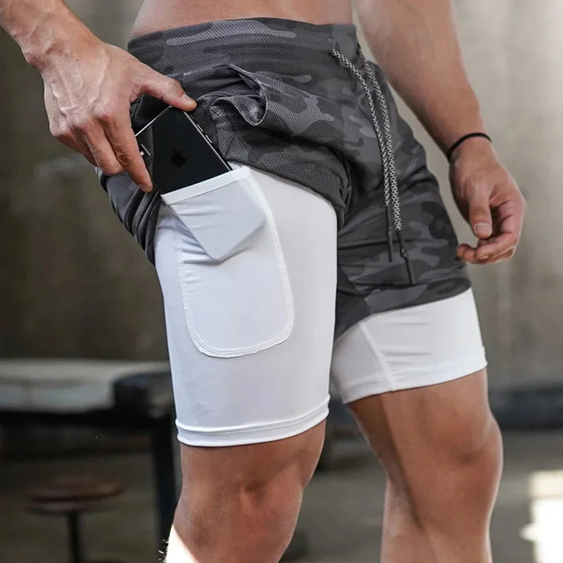 Quick Dry Running Basketball 2-in-1 Gym Shorts - NivoLand