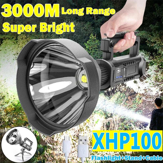 Rechargeable Mountable LED Spotlight - Powerful XHP100 - NivoLand