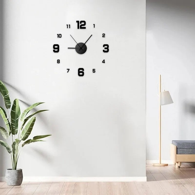 DIY Frameless Wall Clock - NivoLand
