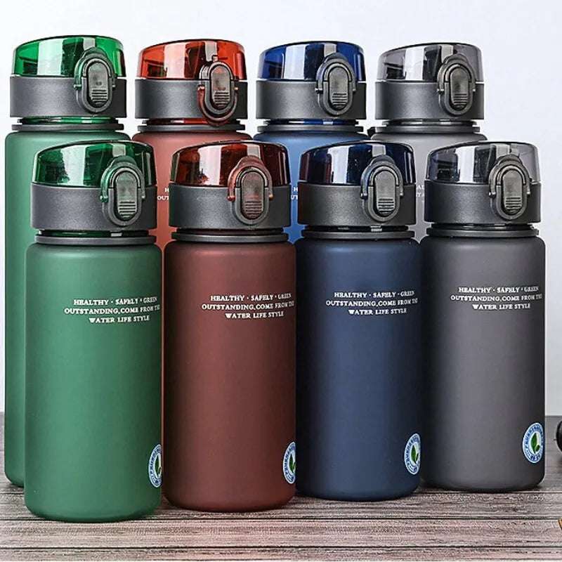 brand bpa free leak proof sports water bottle high quality tour hiking portable my favorite drink bottles 400ml 560ml - nivoland