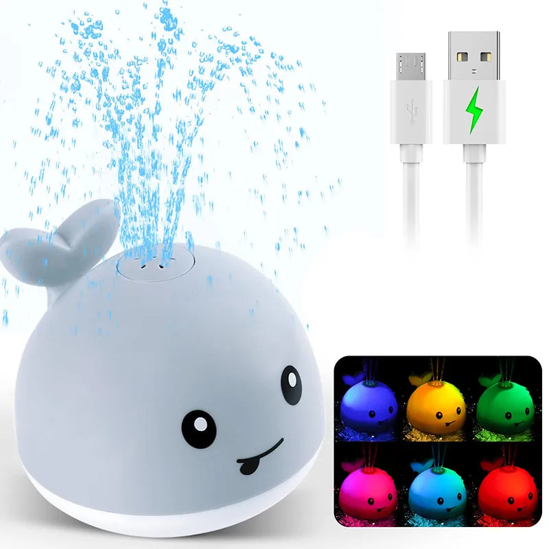 rechargeable light up whale bath toy 🐳 - nivoland