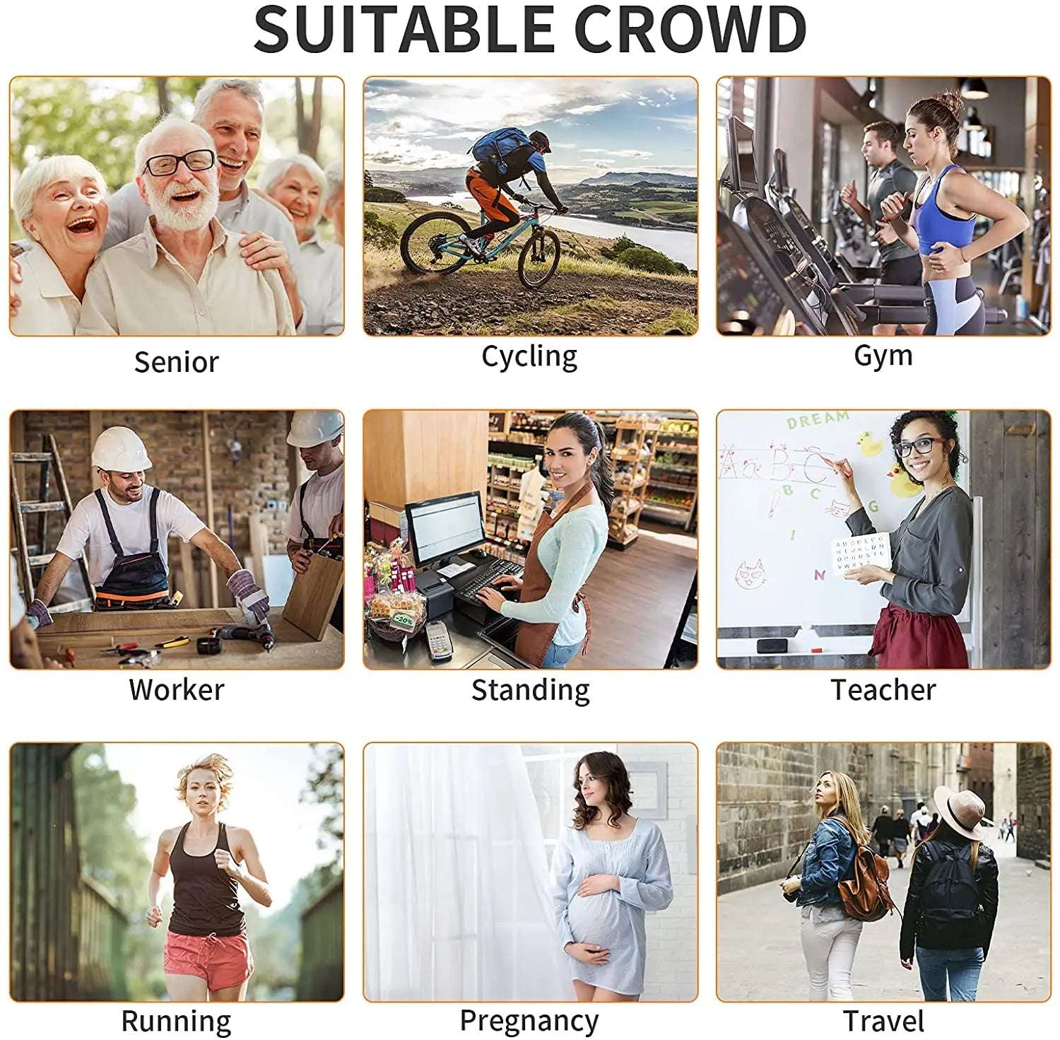 Compression Socks S-XXL Medical Prevent Varicose Veins Toeless Support Hose for Women Men 1 Pairs - NivoLand