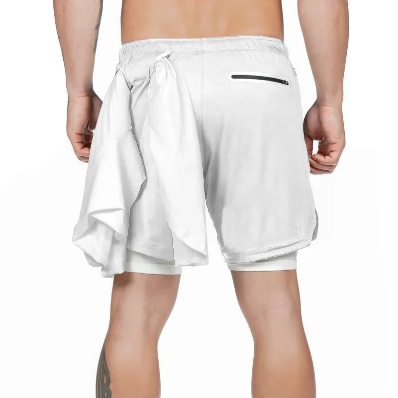 Quick Dry Running Basketball 2-in-1 Gym Shorts - NivoLand