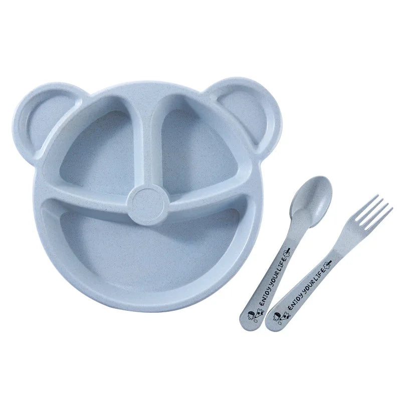 kid plate set for mess-free meals - nivoland