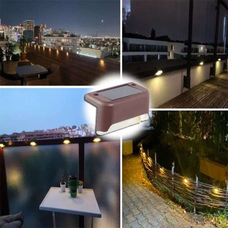 warm white led solar step lights - nivoland