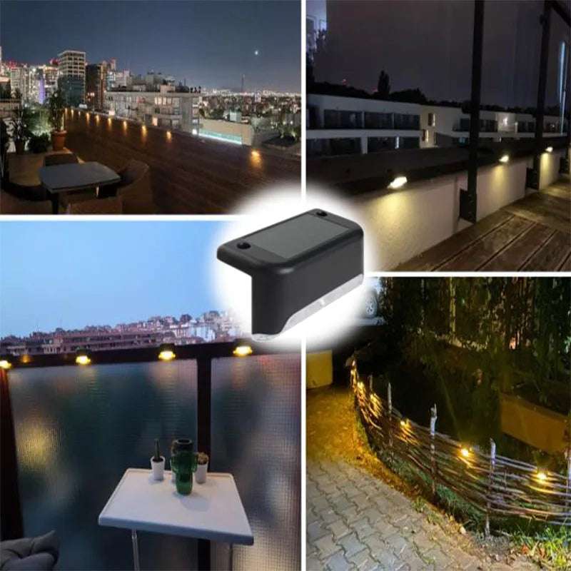 warm white led solar step lights - nivoland