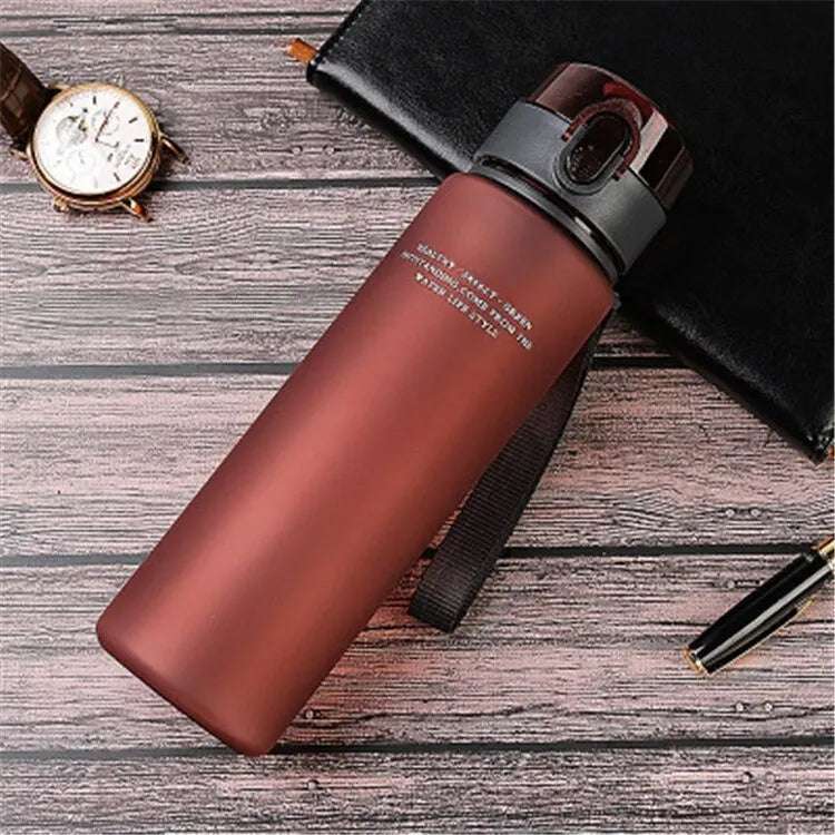 brand bpa free leak proof sports water bottle high quality tour hiking portable my favorite drink bottles 400ml 560ml - nivoland
