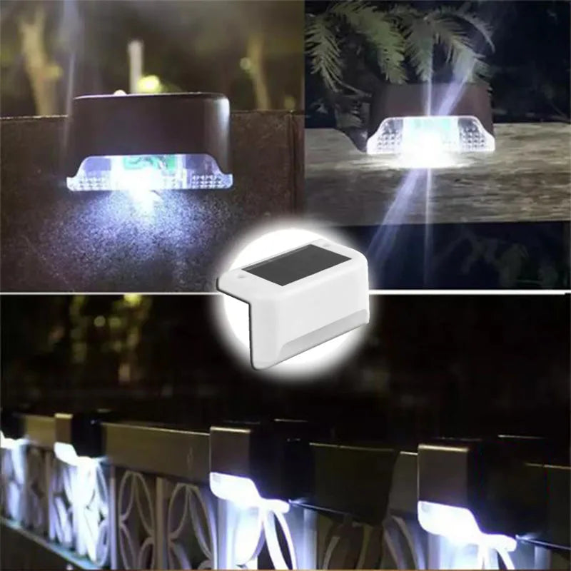 warm white led solar step lights - nivoland