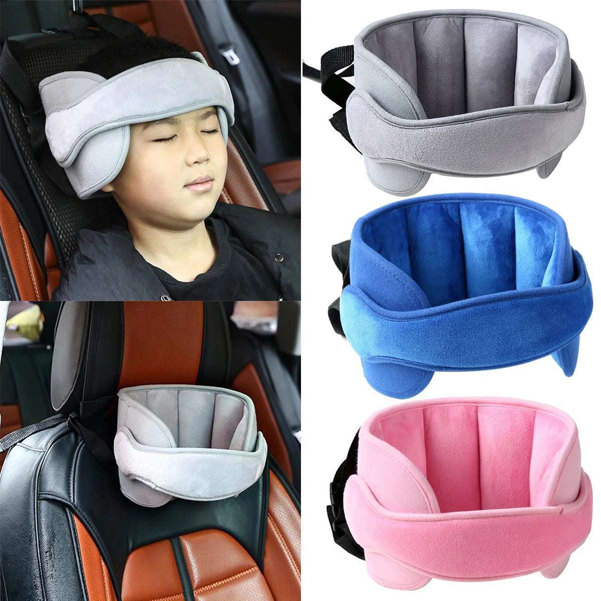 Adjustable Baby Car Seat Head Support 🚗 - NivoLand