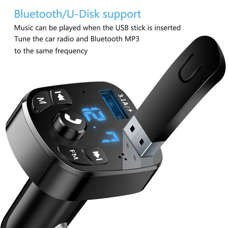 Car Mp3 Player Dual Usb Fast Charger - NivoLand