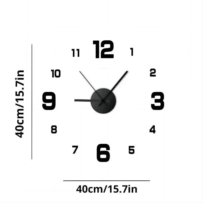 DIY Frameless Wall Clock - NivoLand