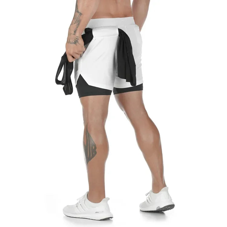 Quick Dry Running Basketball 2-in-1 Gym Shorts - NivoLand