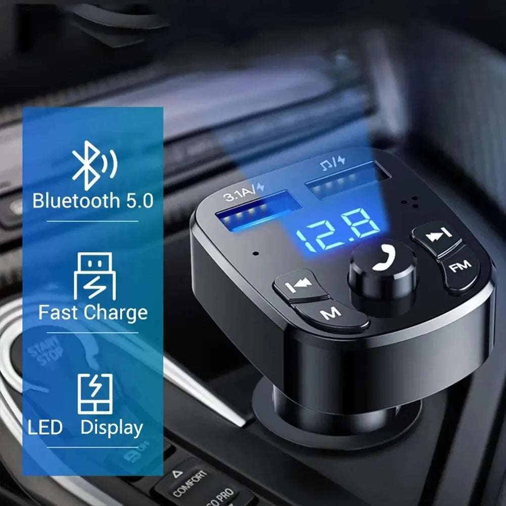 Car Mp3 Player Dual Usb Fast Charger - NivoLand